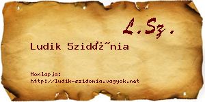 Ludik Szidónia névjegykártya